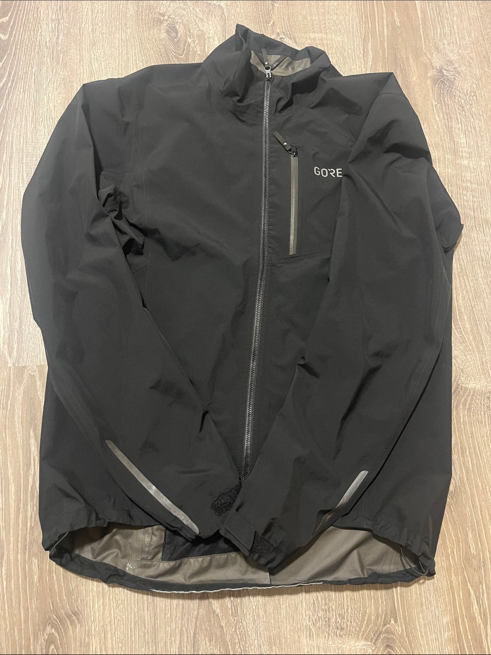GORE Windproof Men's Black Jacket - Lightweight Shell-Large